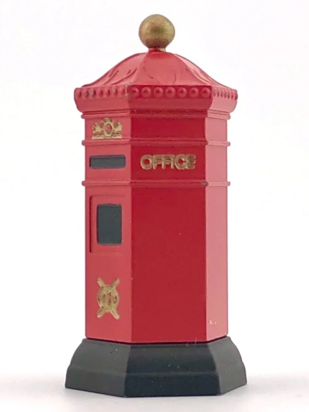 Dept 56 English Post Box 5805-0 British Red Pillar Box Miniature Mailbox Retired
